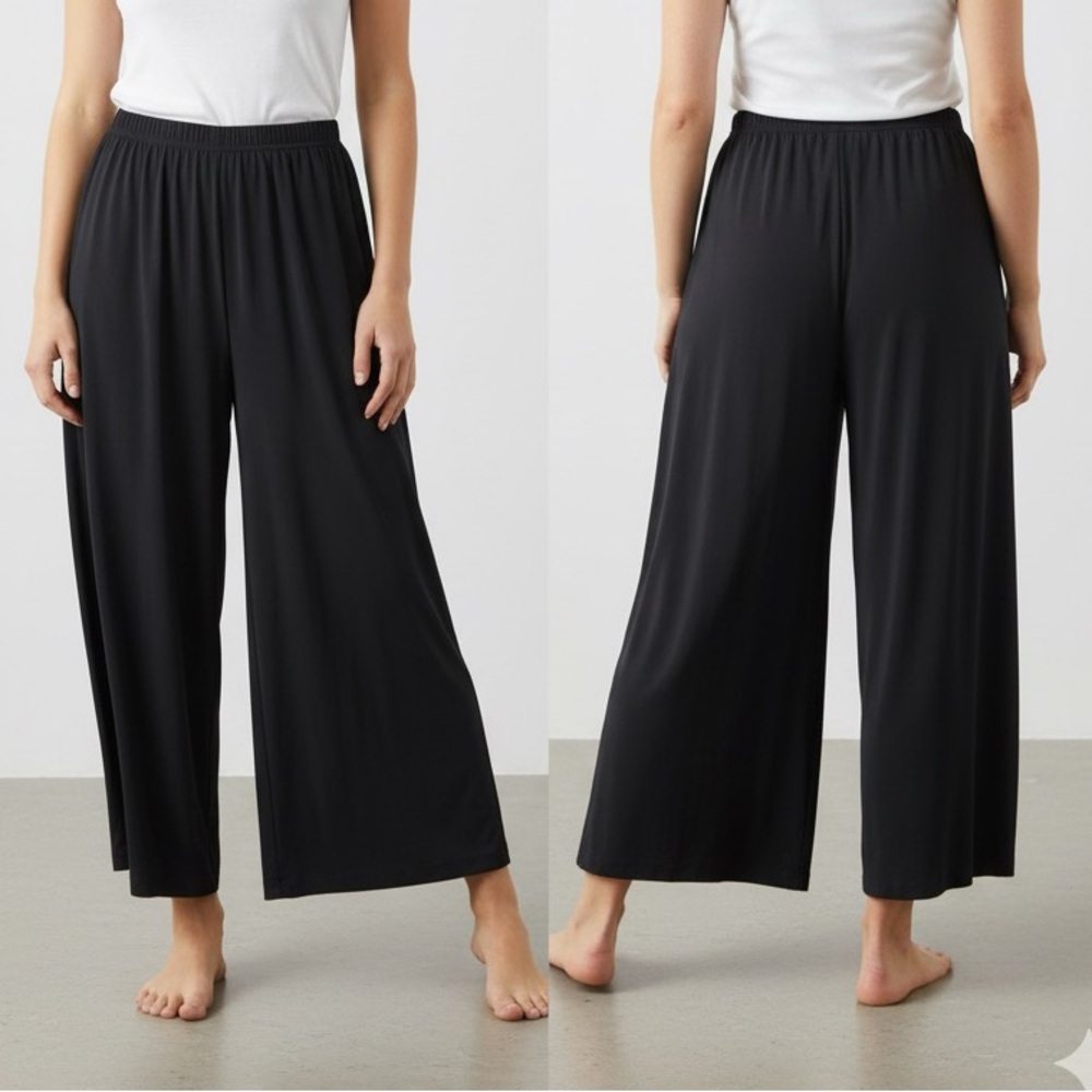 Chic Black Wide-Leg Women's Pants